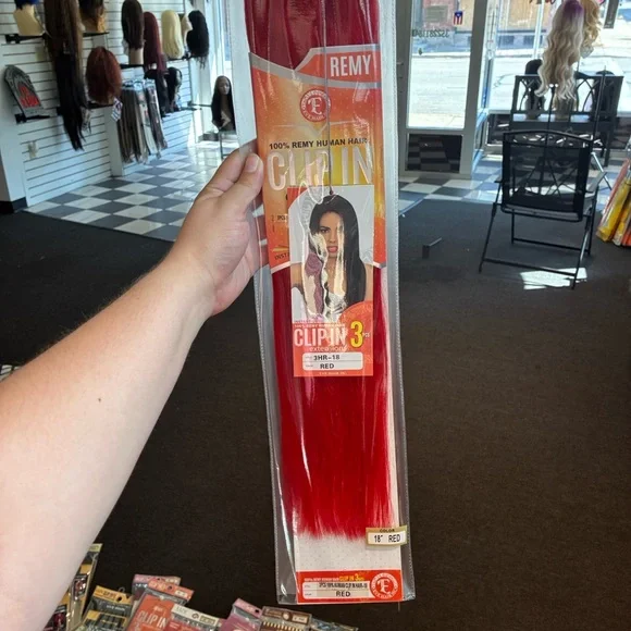 Red Clip-In Hair Extensions